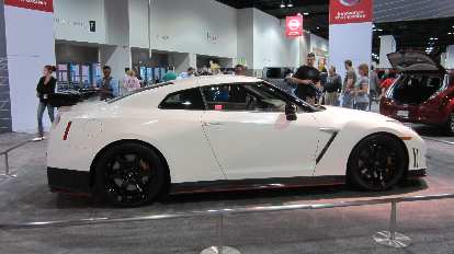The venerable Nissan GT-R. I never really cared for its styling (especially for a $100k car) but applaud Nissan for making it.