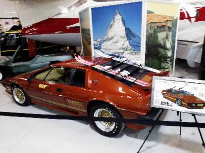A Lotus Esprit with ski racks in one of the Bond movies, to make it seem more outdoorsy.