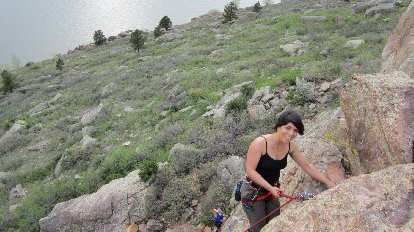 When we got to Duncan's Ridge, Lauren had just ascended a climb already. When we got to Duncan's Ridge, Lauren had just ascended a climb already.