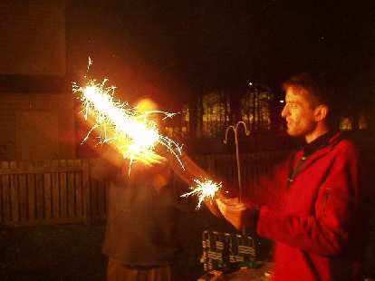 The sparklers worked!