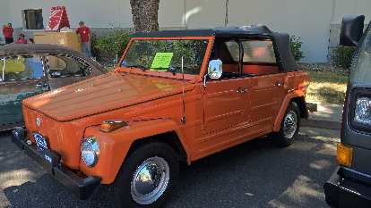 An orange 1974 VW Thing. An orange 1974 VW Thing.