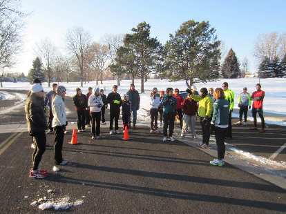 Thirty-one runners participated in today's Edora Park 8k.