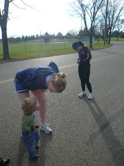 Little Alistair, Andy and Alene.