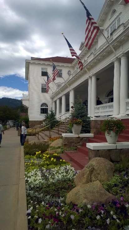 Entrance to the Stanley Hotel. Entrance to the Stanley Hotel.
