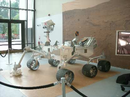 A model of NASA's land rover that will be deployed on Mars later in 2011. This was at the Smithsonian National Air & Space Museum. (15 Aug 2011) A model of NASA's land rover that will be deployed on Mars later in 2011. This was at the Smithsonian National Air & Space Museum.