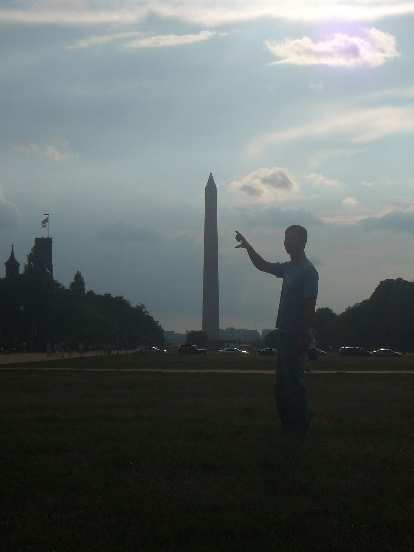 The Washington Monument a week before sustaining damage in a 5.8 earthquake. (15 Aug 2011) The Washington Monument a week before sustaining damage in a 5.8 earthquake.