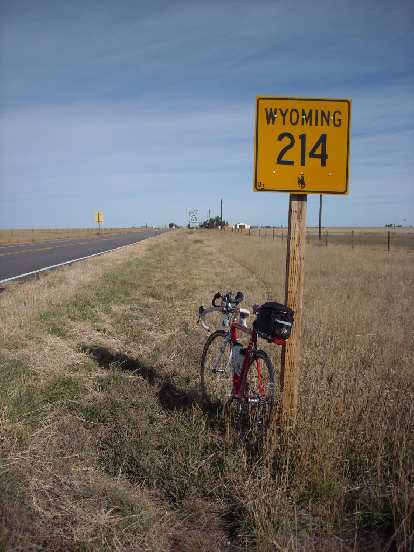 Photo: [Mile 78] Made it into Wyoming.