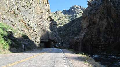 At the Poudre Canyon Tunnel.