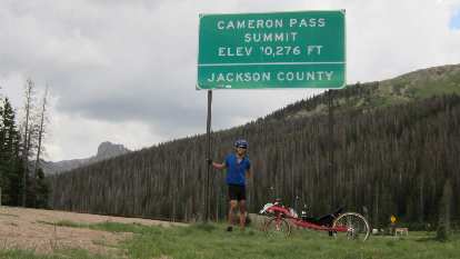 [Mile 70] Made it to the top of Cameron Pass.