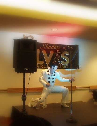 Elvis lives! Or at least Charles King, supposedly a world-class Elvis impersonator who performed for President Clinton privately...