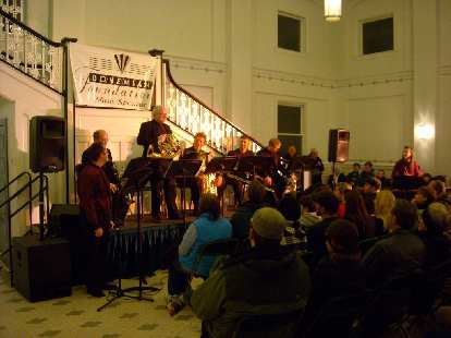 The Exquisite Brass band doing a musical rendition of "Peter & the Wolf." The Exquisite Brass band doing a musical rendition of "Peter & the Wolf."