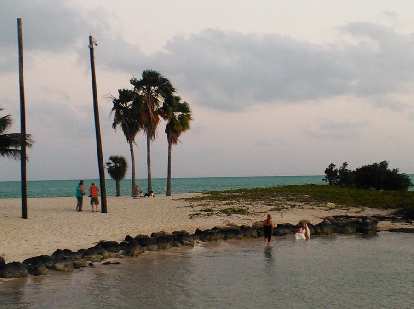 Also at the beach was a new bride taking photos for over an hour, many in the water!