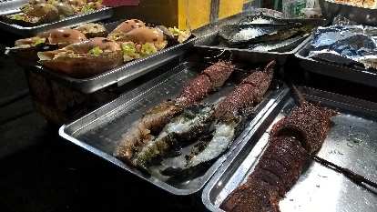 Lobster at a streetside market on the island of Gulangyu near Xiamen.