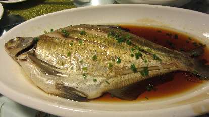 Fish. There were many small bones.