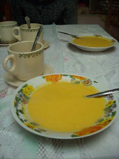 A soup made from squash at a restaurant in Capulalpan de M̩ndez.