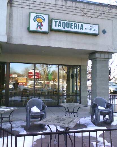 A few days after returning to Fort Collins, I had lunch at Taqueria Los Comales.