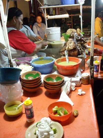 Our favorite street food vendor in Oaxaca de Ju