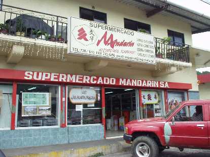 Boquete even has a market carrying Mandarin food. (08 Mar 2007) Photo: Boquete even has a market carrying Mandarin food.