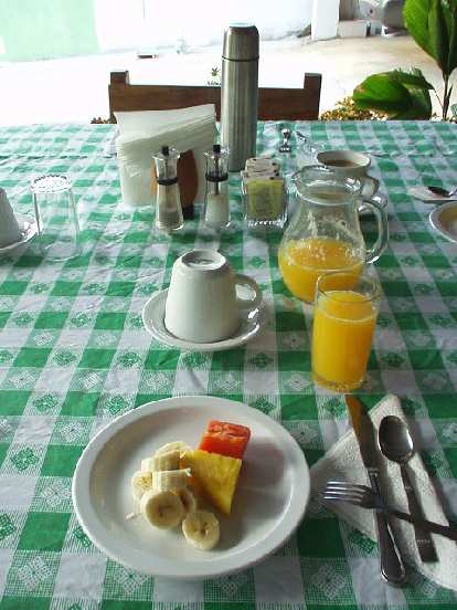 Every morning we had breakfast at El Oasis, our hotel. Breakfast always started out with this fruit dish. Photo: Every morning we had breakfast at El Oasis, our hotel. Breakfast always started out with this fruit dish.