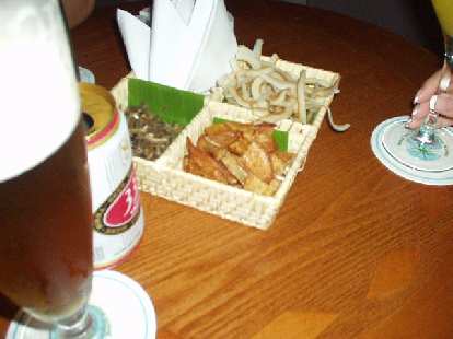 Fried banana and coconut in Sky Lounge in Nha Trang.