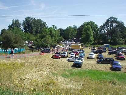 The race was actually held on Sauvie Island (2 laps around), which was about 12 miles northwest of downtown Portland.