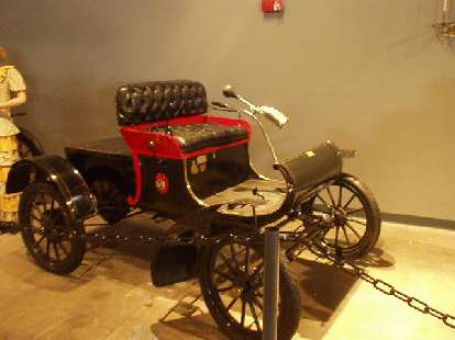 The Oldsmobile Curved Dash, America's first mass-produced car.