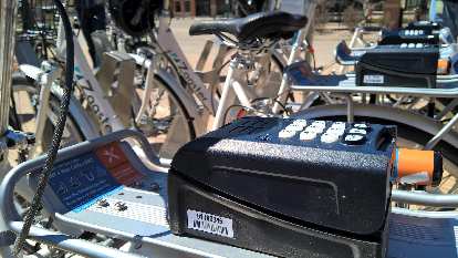 Digital access system for Zagster city share bicycle.