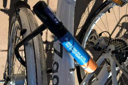U-lock for Zagster city share bicycle.