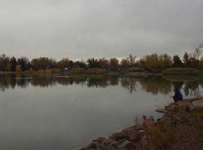 A lone fisherman at one of the umpteen lakes in Fort Collins. A lone fisherman at one of the umpteen lakes in Fort Collins.