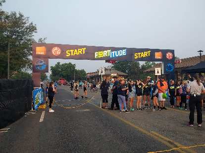 The start line of the 2017 Fortitude 10k in Fort Collins.