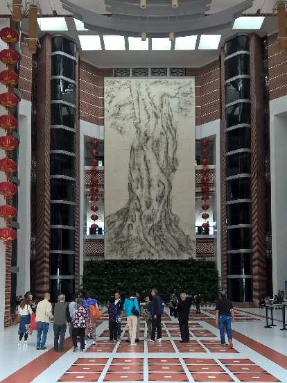 Mural inside the China Museum of Fujian-Taiwan Kinship. Mural inside the China Museum of Fujian-Taiwan Kinship.