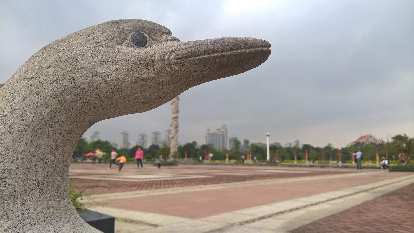 Stone bird statue outside the China Museum of Fujian-Taiwan Kinship. Stone bird statue outside the China Museum of Fujian-Taiwan Kinship.