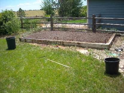 It took several hours, but eventually I had pulled out most of the weeds and bark mulch from the garden plot. (14 Jul 2010) It took several hours, but eventually I had pulled out most of the weeds and bark mulch from the garden plot.