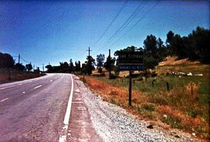 San Andreas sign in the 1995 Gold Rush Century. Image: San Andreas sign, 1995 Gold Rush Century