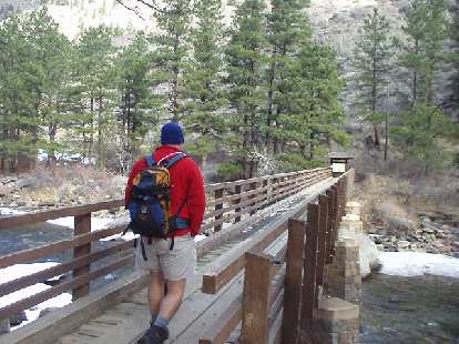 John commencing the hike up to Greyrock Mountain on this breezy day.