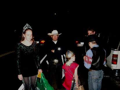 It was already dark when we met up to go trick-or-treating for books. Here's Ryan, John, Davy, Cody, and Jon. Photo: It was already dark when we met up to go trick-or-treating for books. Here's Ryan, John, Davy, Cody, and Jon.
