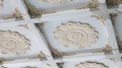Ceiling detail of the Leifeng Tower.
