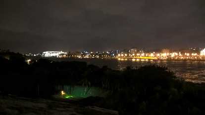 The lights of Havana as seen from El Morro.