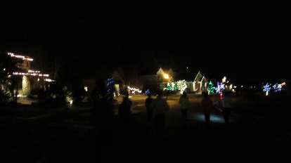 The Fossil Lake neighborhood had lots of homes with holiday lights.