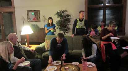 FCRC President Dan (wearing the green vest) gave a short speech at the potluck.