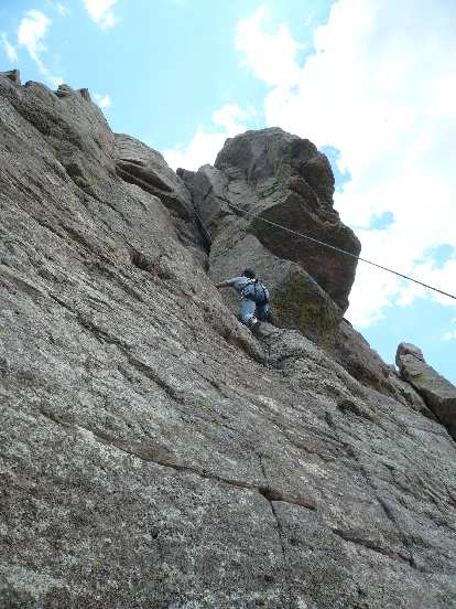 Now at Duncan Ridge, Felix Wong on a 5.7 crack. Now at Duncan Ridge, Felix Wong on a 5.7 crack.