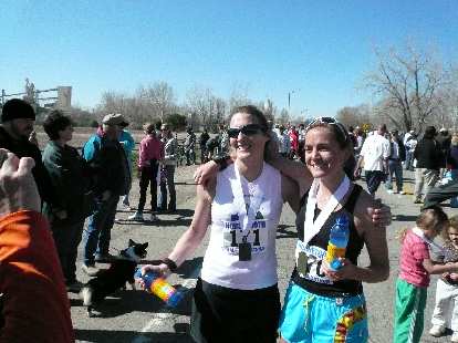 Speedy women: Celeste & Lindsey.