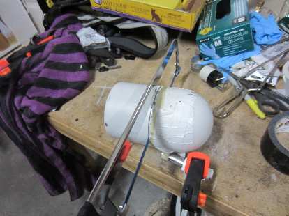 ... then cut it in half before installing a 10-watt halogen lamp that was approximately 4.5" in diameter. (22 Aug 2012) ... then cut it in half before installing a 10-watt halogen lamp that was approximately 4.5" in diameter.