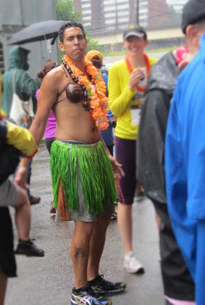 This guy had the luau spirit.