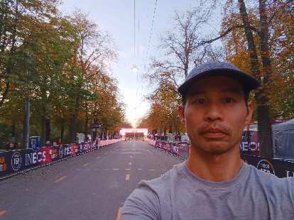 I went for a evening run in Prater Park along the official INEOS 1:59 Challenge course.