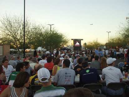 The usual Ironman speeches were given and "Ironman count" done. From the latter, we learned that over 900 athletes here were doing an Ironman for a first time, and that one guy had done 47 of them. The usual Ironman speeches were given and "Ironman count" done. From the latter, we learned that over 900 athletes here were doing an Ironman for a first time, and that one guy had done 47 of them.