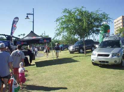 Ford is the major sponsor of Ironman events, and it used the venue to showcase its SUVs well. Ford is the major sponsor of Ironman events, and it used the venue to showcase its SUVs well.