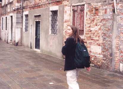 Carolyn in Venice.