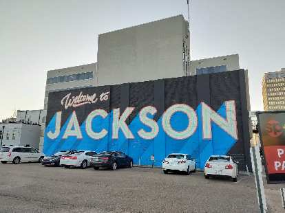 "Welcome to Jackson" mural in downtown Jackson. "Welcome to Jackson" mural in downtown Jackson.