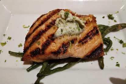 Salmon at the excellent Manship Restaurant in Jackson, Mississippi. Salmon at the excellent Manship Restaurant in Jackson, Mississippi.
